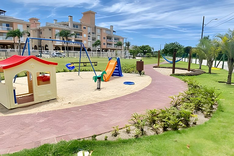 Espaço de lazer, Piscina/praia e academia