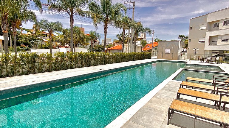 Espaço de lazer, Piscina/praia e academia
