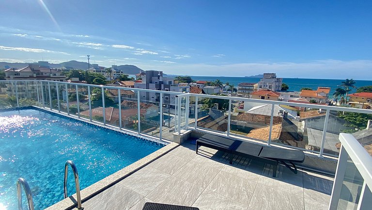 Sol e praia c/ piscina em apto iluminado c/conforto