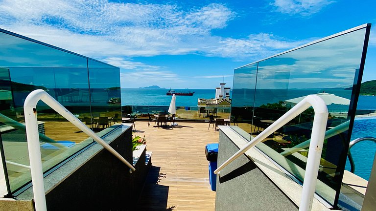 Res.Vista Mar+ 2 Piscinas: Aquecida e Infinita-Ingleses