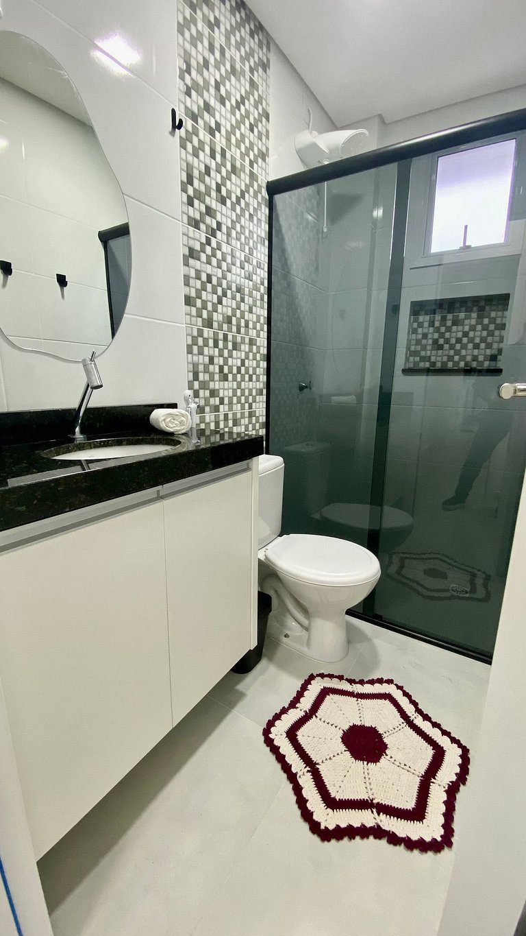 Espaço prático e clean perto da Praia