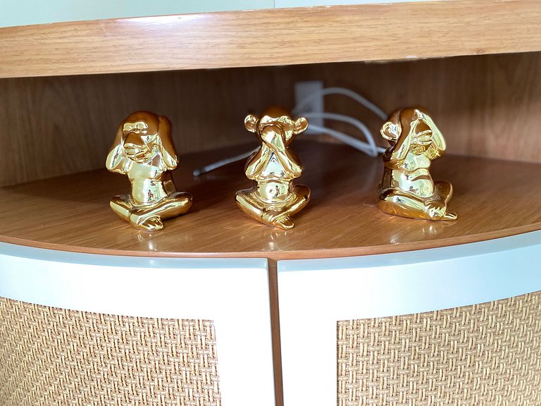 Praia e sossego, apê entre o mar e a montanha