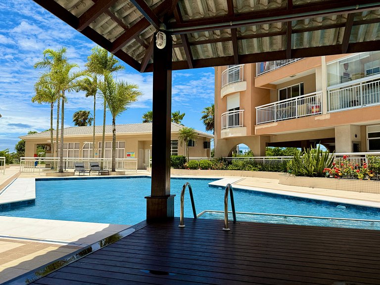 Refúgio tranquilo c/Piscina e 150m do mar-Ingleses