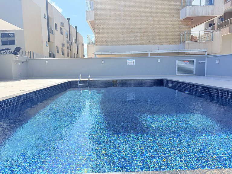 Lindo Apto 40m do mar c/piscina 1 vaga garagem