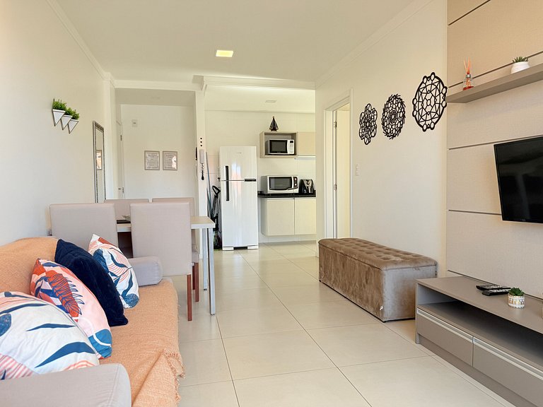 Vista incrível do mar + piscina e praia pertinho