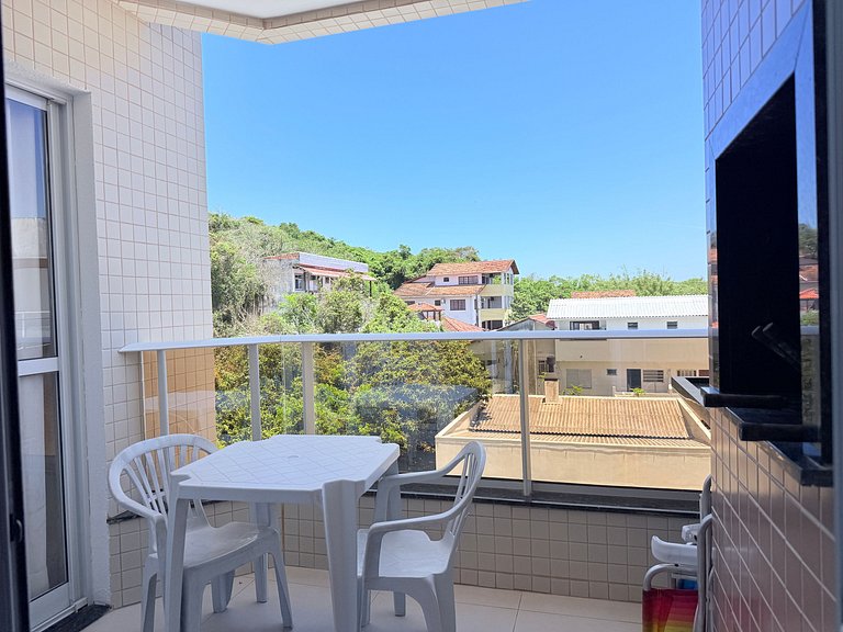 Aconchego com Vista da piscina ,1 quarto, pertinho do mar!