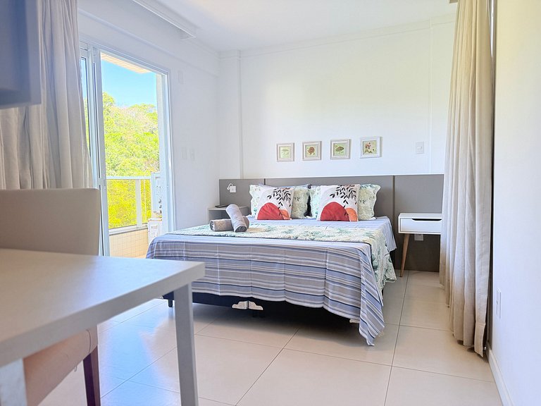 Aconchego com Vista das arvores,1 quarto, pertinho do mar!