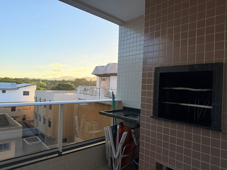 Aconchego com Vista da piscina ,1 quarto, pertinho do mar!